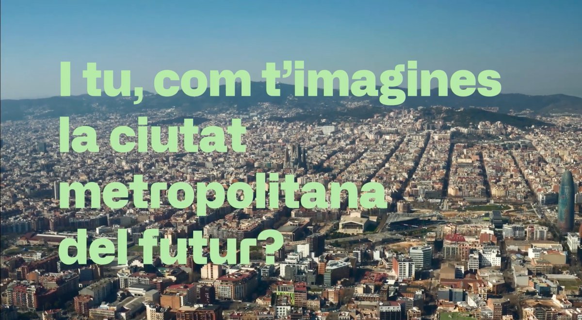 📽️ I tu, com t’imagines la ciutat metropolitana del futur?

👉 youtu.be/BpQDEs1kwdE

#Descobreix #Informaten #Participa #PDUM
Bon estiu a tothom!🏖️