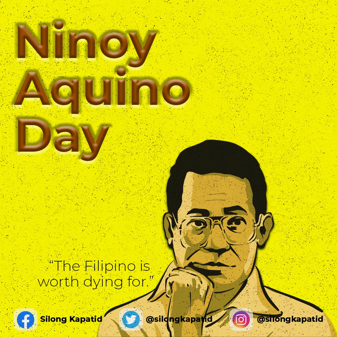As we celebrate Ninoy Aquino Day, let us renew our commitment to the principles of democracy and social justice. ⚖️  

#NinoyAquinoDay 
#SilongKapatid