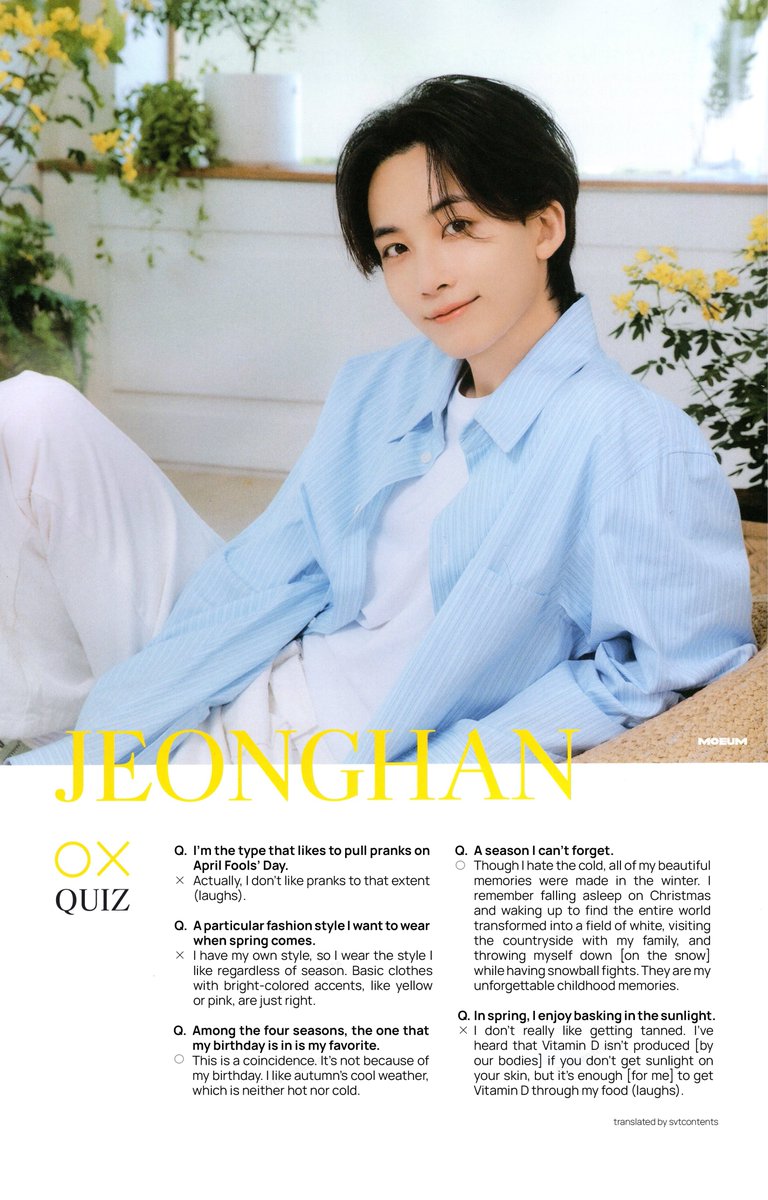 svtcontents's tweet photo. ☁️ Four Seasons — Spring | JEONGHAN #정한 https://t.co/xK583bmvYm
