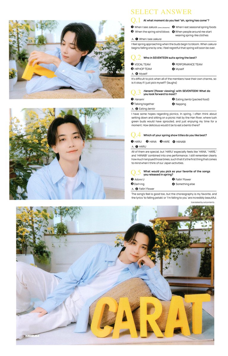 ☁️ Four Seasons — Spring | JEONGHAN #정한