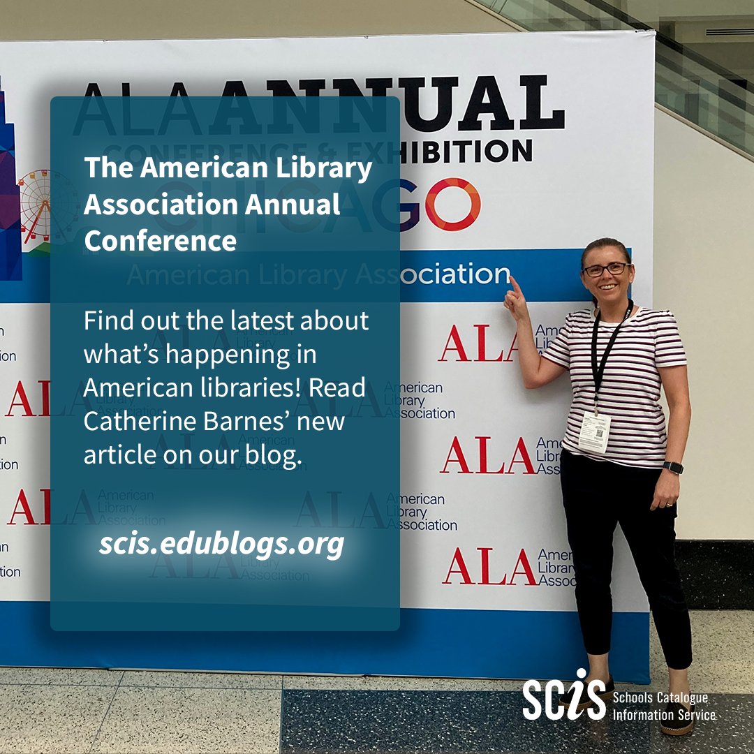scisdata's tweet photo. Information Management Lecturer and School Library Manager Catherine Barnes recently traveled to the US for the American Library Association Annual Conference. In this SCIS blog, she writes about how the experience changed her worldview. #oztl

https://t.co/M2WCoTx0Lq https://t.co/LZ459Nk0rS