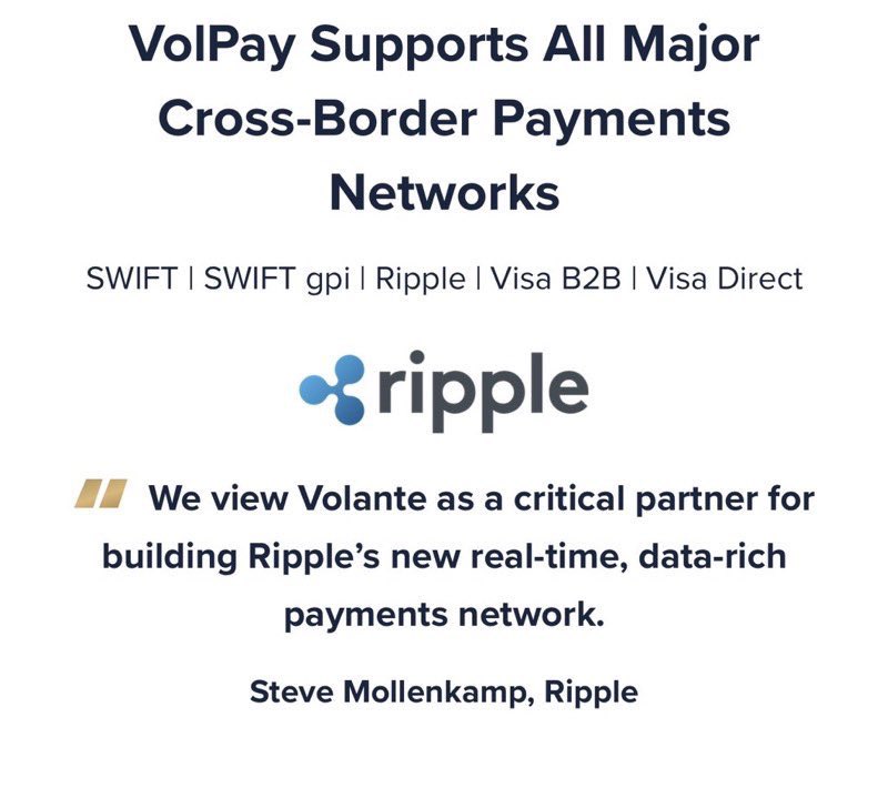XRPArabic's tweet photo. RIPPLE 🤝 VOLANTE 🤝FEDNOW 
فولانتي تعاقدت مع ريبل لتحسين المدفوعات عبر الحدود

FEDNOW تعاقدت مع فولانتي لتحسين المدفوعات عبر الحدود

فولانتي تعرض مقطع من 2022 يشرح الية المدفوعات عبر الحدود وبالاسم تقنية ريبل (XRP)

@ChadSteingraber you nail it🏆 https://t.co/UUeF04V9a2