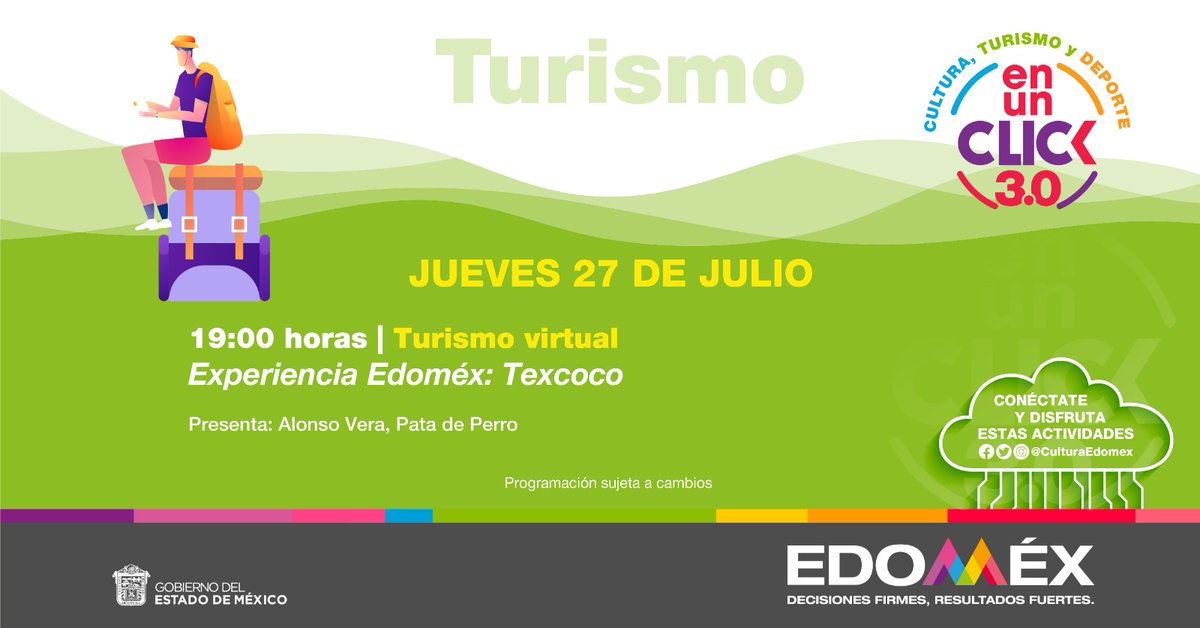 SGGEdomex's tweet photo. Hoy en #TurismoVirtual, visitaremos el municipio de #Texcoco, donde conocerás su gastronomía, su riqueza cultural, y variedad de atractivos para toda la familia.  Sigue nuestra transmisión en #CulturaEnUnClick. ¡Te esperamos! https://t.co/jpqiTBkxM3
