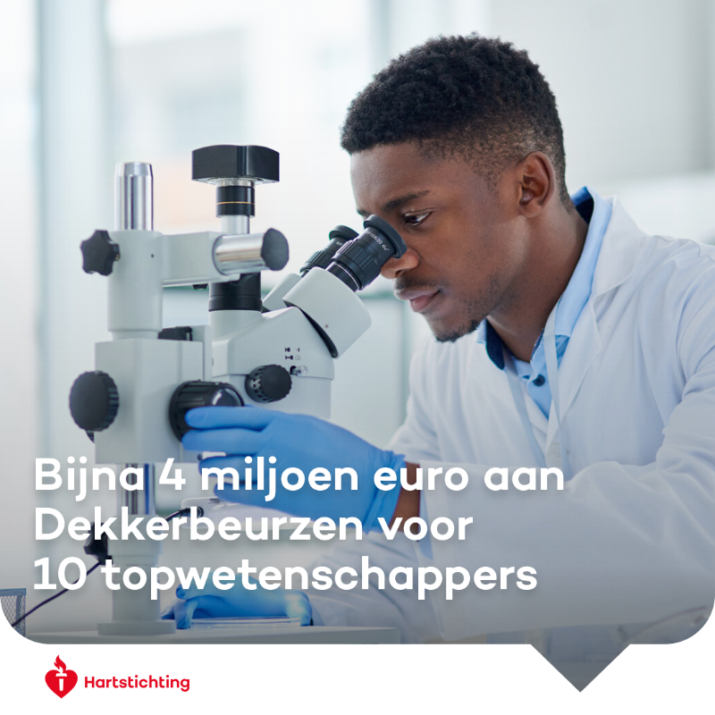 Hartstichting's tweet photo. De Hartstichting feliciteert 10 toponderzoekers van @ErasmusMC, @MaastrichtUMC, @umcg, @amsterdamumc, @LUMC_Leiden, @UMCUtrecht met de toekenning van de Dekkerbeurs. Hiermee kunnen zij belangrijk onderzoek doen naar hart- en vaatziekten.