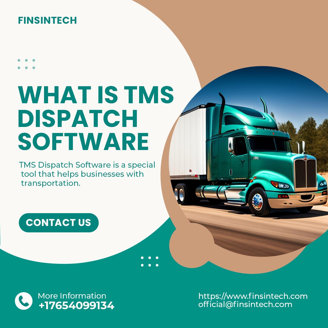 What is TMS Dispatch Software
finsintech.com
#CustomSolutions #TMS #TransportManagementSystem #AISolutions #WebSolutions #ITCompany #BusinessSolutions #BrandBuilding #ExpertTeam