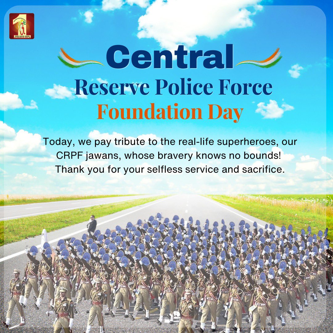 DSSNewsUpdates's tweet photo. With unwavering commitment and dedication, the CRPF force has stood tall in the face of adversities and challenges. Today, we commemorate #CRPFFoundationDay with pride, knowing that the force has always been at the forefront of safeguarding our beloved Nation. 🇮🇳 https://t.co/BNOKvgkoJ7