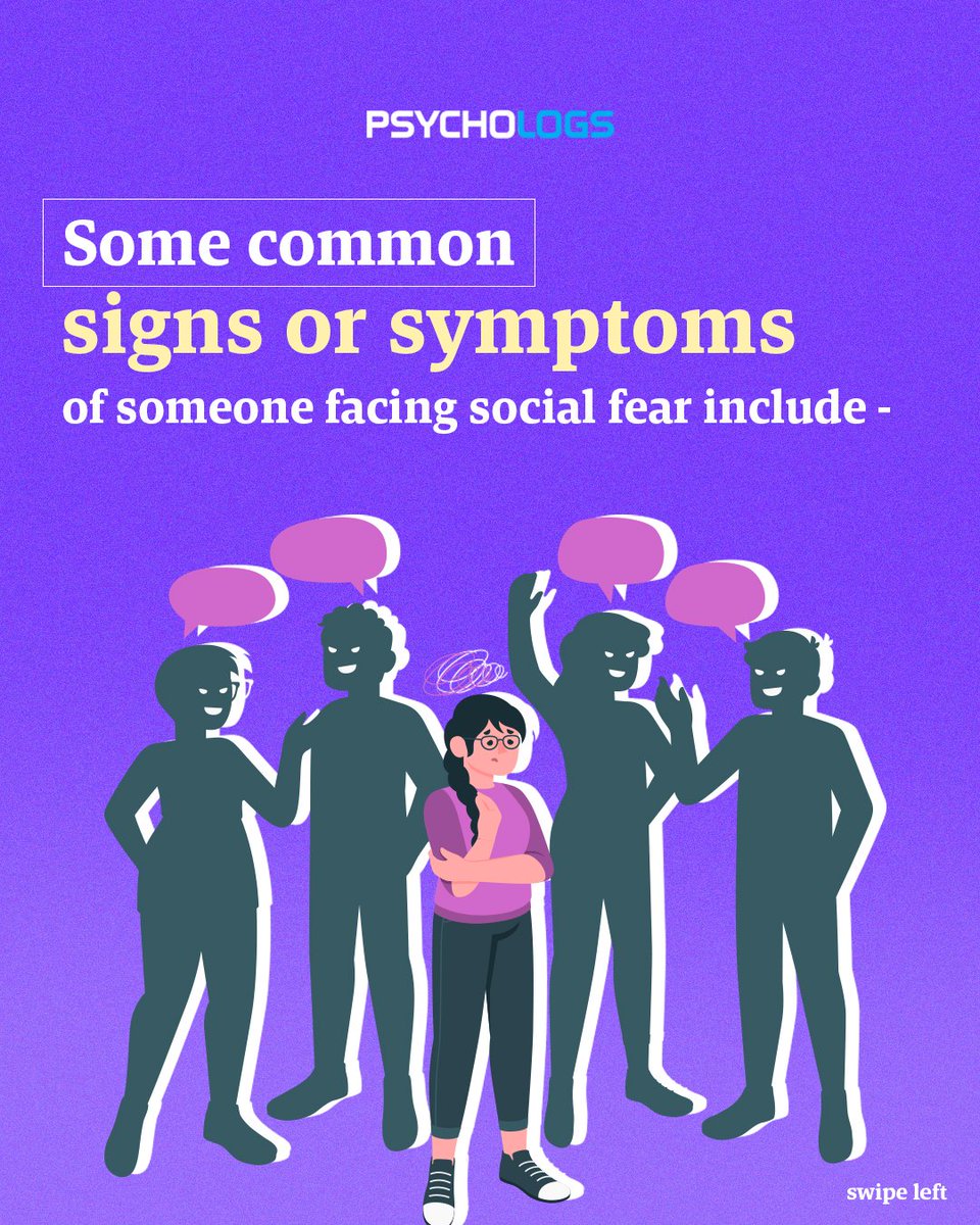 PsychologsIndia's tweet photo. Social anxiety can occur because of many reasons. Sometimes the fear of being judged induces anxiety in the person.
#fear #anxiety #socialfear #SocialAnxiety #FearOfJudgment #AnxietyAwareness
#OvercomingSocialAnxiety #MentalHealthMatters #SocialAnxietySupport
#BreakTheStigma https://t.co/is0CaSfDrt
