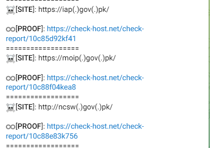 FalconFeedsio's tweet photo. BLOODNET hackers group claims to have targeted multiple government websites from #Pakistan.

#BloodNet #cti #threatintel #cyberattack https://t.co/ylm3OryFuy