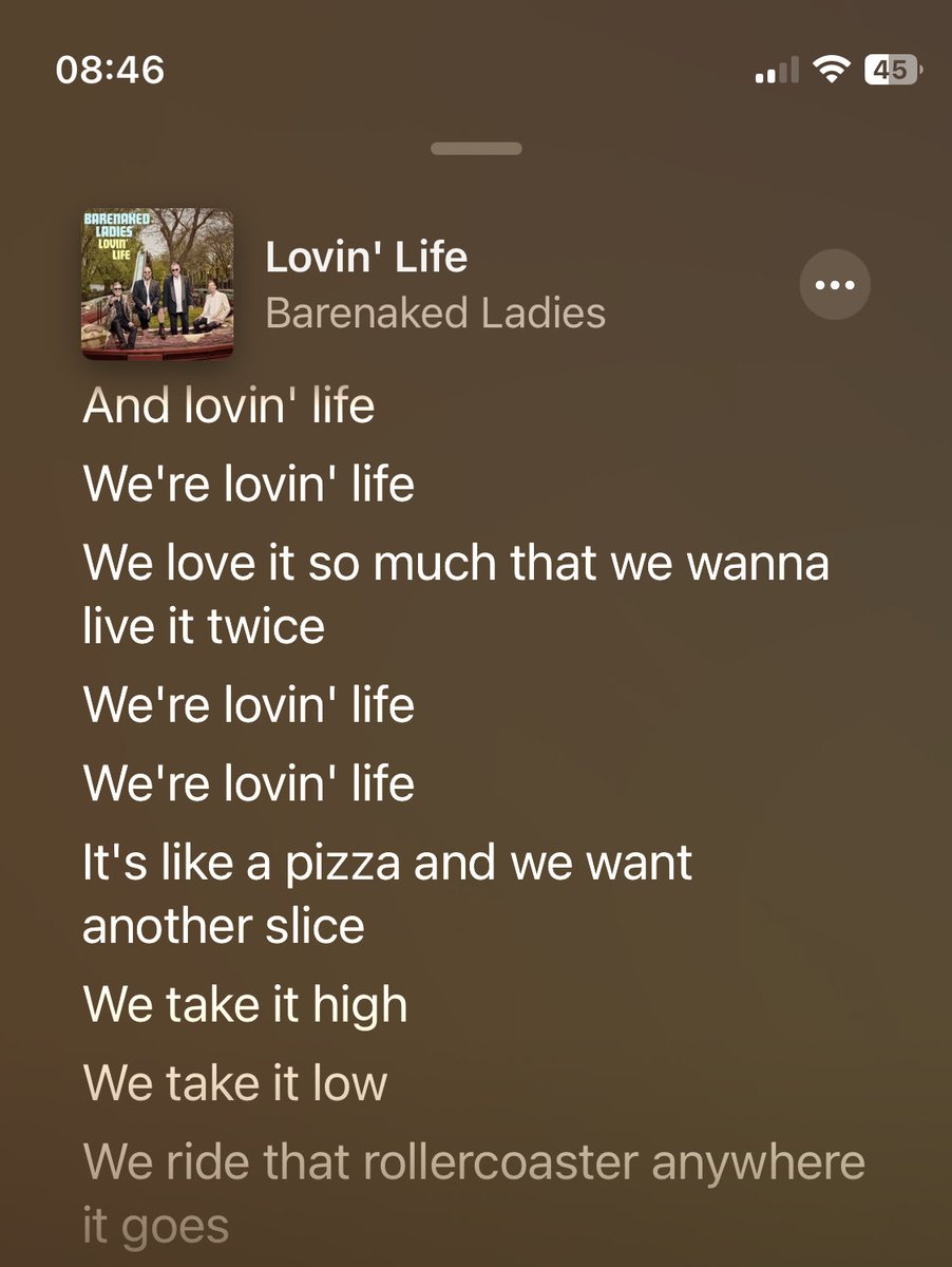 Guter Start heute in den Tag mit den Barenaked Ladies. #nichtunterkriegenlassen