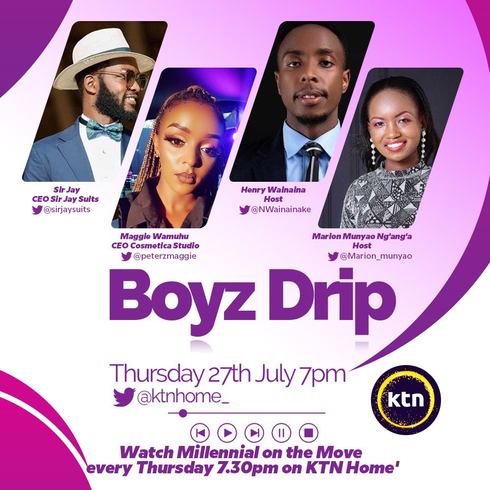 Tonight I’ll be participating in my first ever Twitter Space, let’s engage about the modern man Dress code, teach me one or two things about Boy’s drip. @ktnhome_ #millenialonthemove #sirjaythebrand