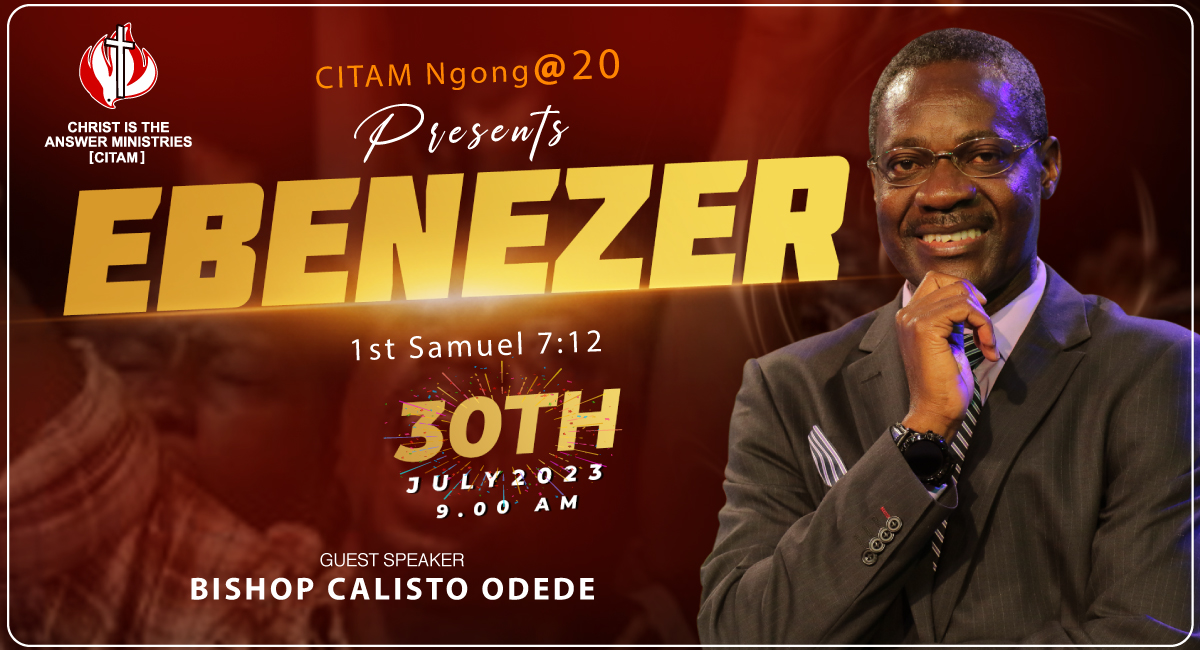 Let us join @citam_ngong as they celebrate their 20th anniversary this Sunday, 30th July 2023 from 9:00am.  Rev. @codede2, the Presiding Bishop will be the speaker. Congratulations @citam_ngong  @KennedyKimiywe