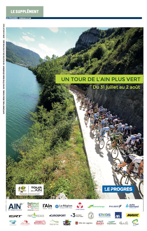 ♻️📃 Le Progrès de l'Ain | "Tour de l'Ain et écoresponsabilité"

👉 c.leprogres.fr/a-propos/2023/…

#TDA #TOURDELAIN
