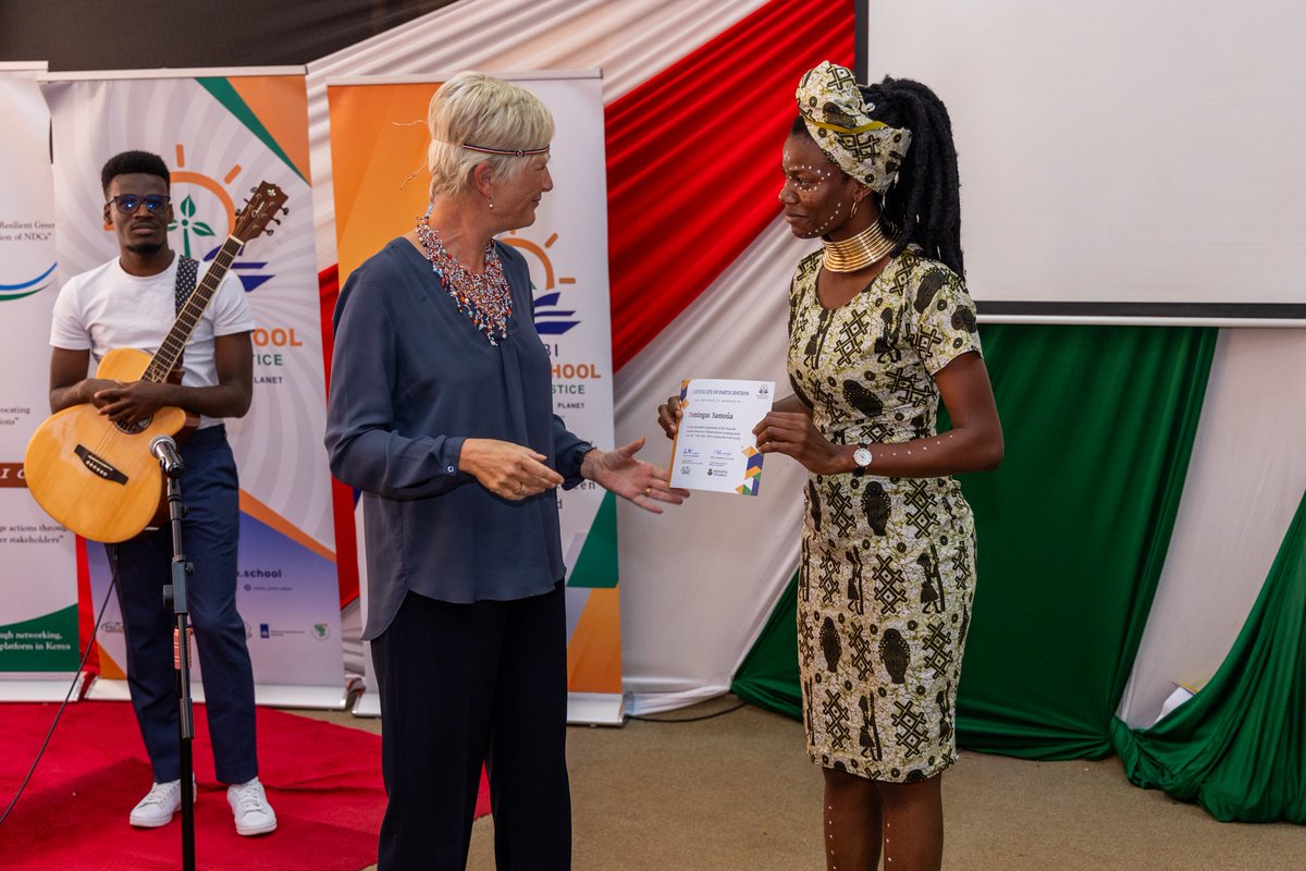 Summer_School1's tweet photo. "Honored to have the Swedish Ambassador to Kenya,@CarolineVicini, Join us for certificate issuance after the completion of @Summer_School1 Cohort III training at @KenyattaUni.Empowered participants are ready to make a difference!"
#NSSCJ3
#climatejusticeschool
@PACJA1 
@acsea_54 https://t.co/53Ufiay2Oq