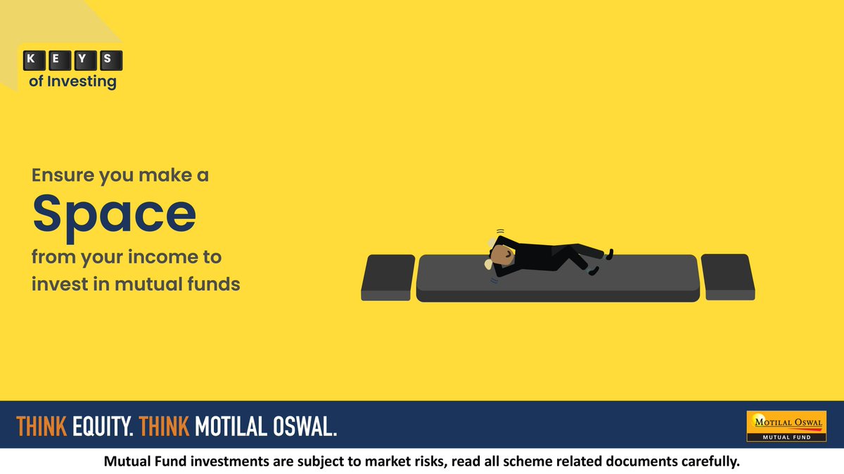 MotilalOswalAMC's tweet photo. As per the budgeting rule, it is advised to make a space of 20% of your income to invest in mutual funds.

#MotilalOswal #MotilalOswalAMC #KeysofInvesting #ThinkEquityThinkMotilalOswal https://t.co/OJqxWJbHci
