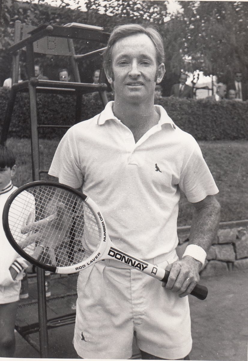 El australiano <a href="/rodlaver/">Rod Laver</a> en 1970 en el <a href="/rctb1899/">RCT Barcelona-1899</a>