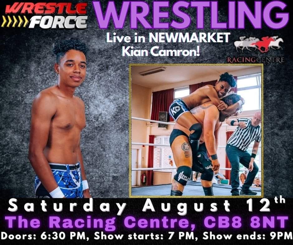 WrestleForceUK's tweet photo. Saturday August 12th

@TheRacingCentre in Newmarket!

https://t.co/aoQzS2FAM9 

#newmarket
#canbridge 
#soham
#mildenhall
 #wrestling https://t.co/tV63diPhrk