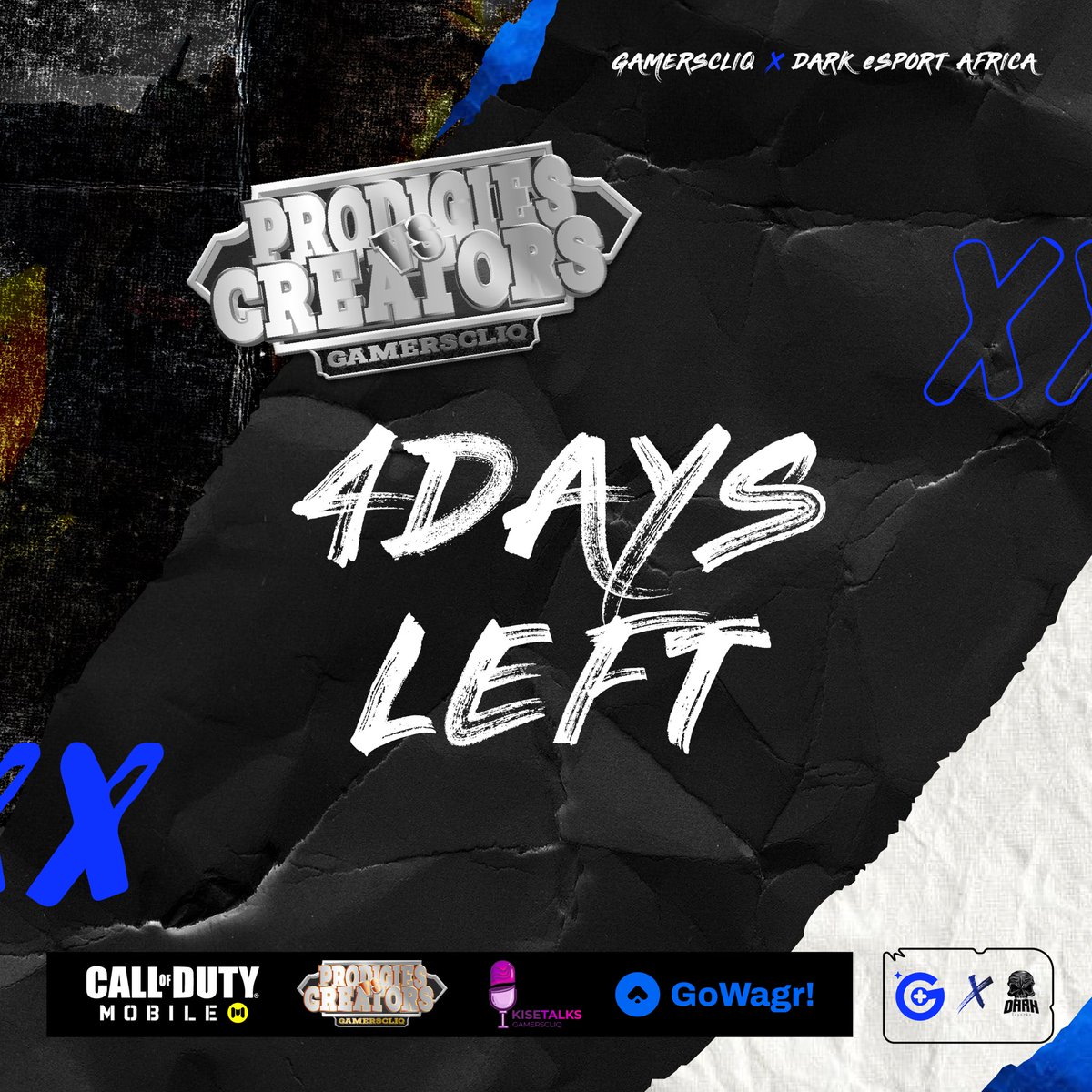 4 DAYS LEFT 😤😤 THE ANTICIPATION RISIES AS PLAYERS WAIT FOR THE DOORS TO OPEN TO THE ARENA 🔥<a href="/GoWagr/">GoWagr - Your Opinion is Money!</a> @DarkeSportsAF <a href="/kise_talks/">KiseTalks</a> #CoDMobile #CallofDuty #Callofdutymobile #Tournament #gamerscliq