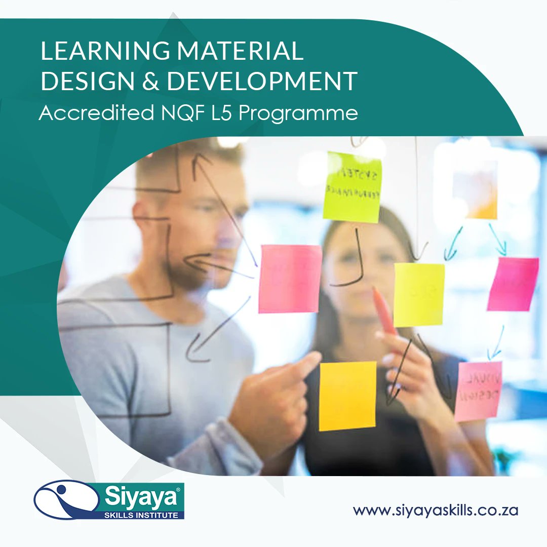 SiyayaSkills's tweet image. Designing and developing #OutcomesBased #LearningMaterial is an innovative aspect of #Education, #Training and #SkillsDevelopment. COST: R7 647 incl. VAT. FIND OUT MORE: rdar.li/Va76vne