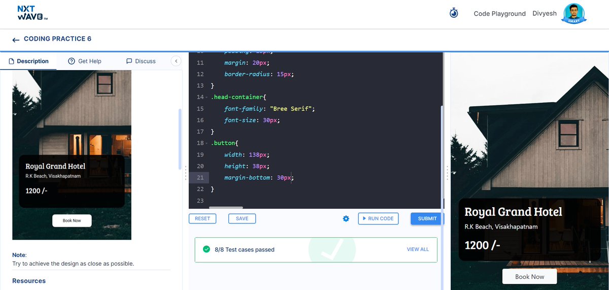 Divyesh_S_'s tweet photo. Completed 17 days at #nxtwave, designed a static website using HTML, CSS, Bootstrap 4.5 in #CodingPractice6 . Grateful for @nxtwave_tech's guidance. Excited to grow as a developer! Thanks to @rahulattuluri & @sashankreddy07 for their support. #webdevelopment ๐๐ฏ https://t.co/cD7WzKqdNi