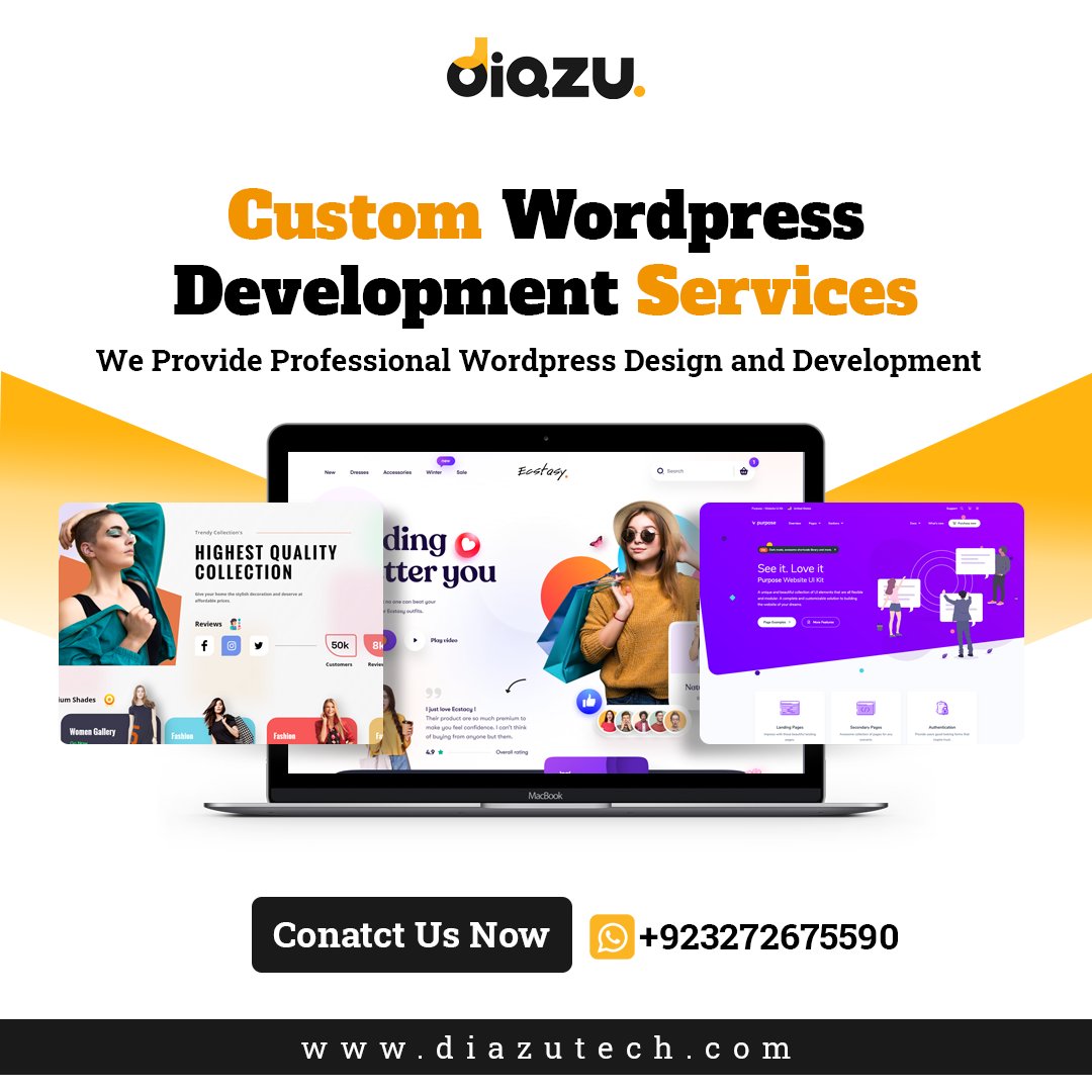 diazutech's tweet image. Empower Your Website with Custom WordPress Development by Diazutech! 🌐🎨 Our skilled team will tailor your WordPress site to perfection, ensuring a seamless user experience and stunning design. Elevate your online presence today! 💼🚀
#CustomWordPressDevelopment #WebsiteDesign