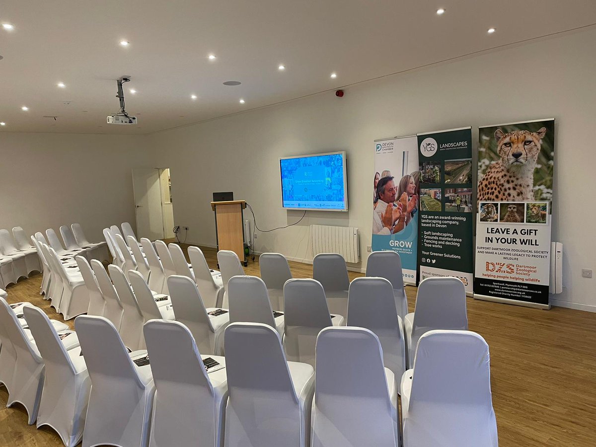 Chamber_Devon's tweet photo. We're delighted to be at @DartmoorZoo this morning for #GreenBreakfastNetworking, in partnership with @YGSLandscapes 🐯

Looking forward to welcoming all our guests 👋🏼

https://t.co/2omd8F1odX

#connectgrowsucceed #peopleplanetpurpose #networking #green #netzero #zoo #dartmoorzoo https://t.co/JTGwJ6M29j