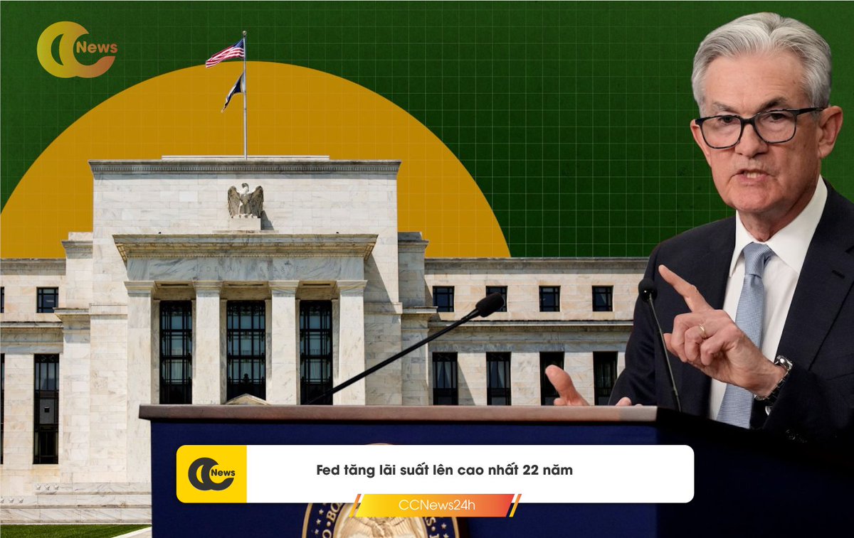 CCNews24h's tweet photo. Fed raises interest rates by 0.25%, BTC hovers around $29,300
Fed raised interest rates to a 22-year high, predicting further increases. Inflation remains a concern. Economy expected soft landing, no recession forecast.

#ccnews24h #Fed #crypto #Bitcoin https://t.co/8qNuTEGrwz