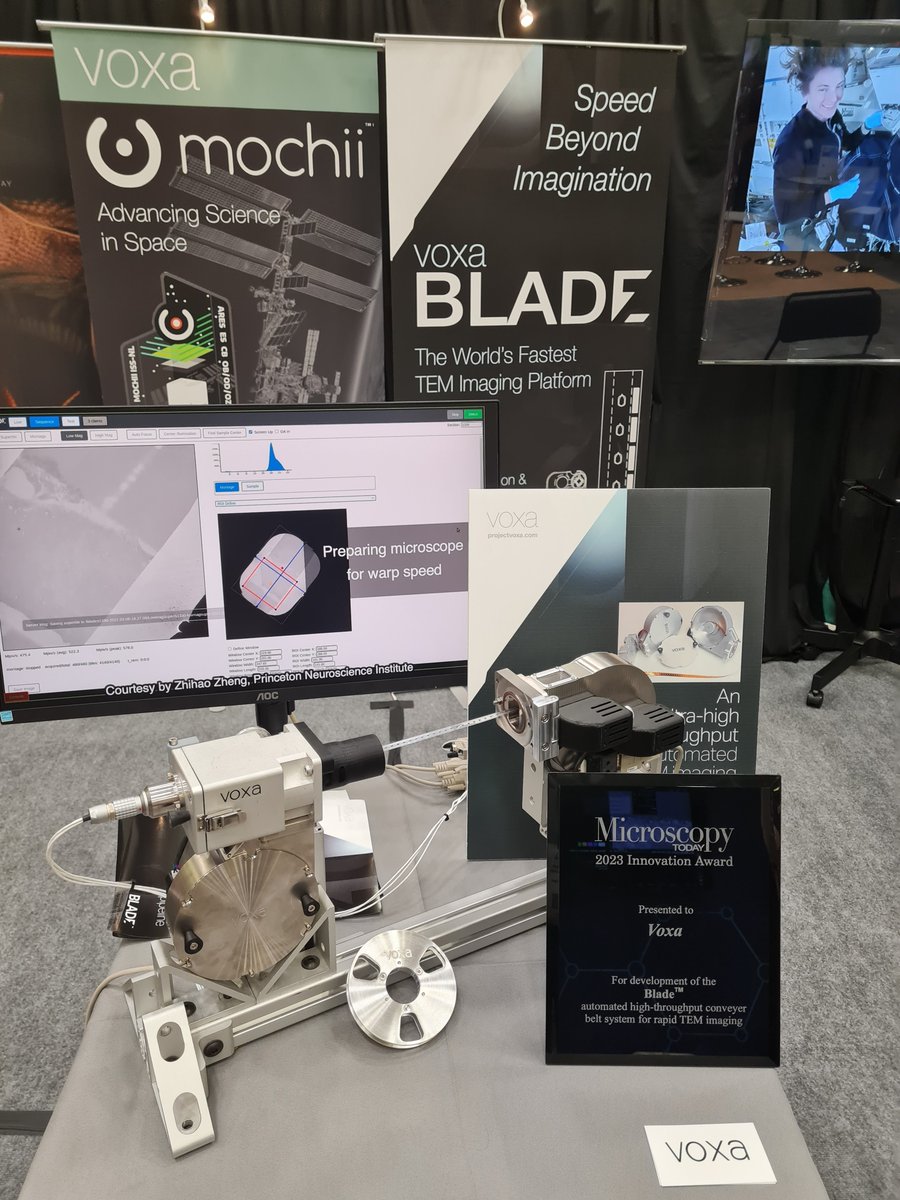 Project Voxa (@projectvoxa) on Twitter photo We're pretty proud around here! Our Mochii won a <a href="/MicroscopyToday/">Microscopy Today</a> Innovation Award in 2018, and today Voxa Blade earned an Innovation Award for 2023!
Only one more day at #mm2023 to come visit us in the exhibit hall. Let's brainstorm how we can support your science! #MSA We're pretty proud around here! Our Mochii won a <a href="/MicroscopyToday/">Microscopy Today</a> Innovation Award in 2018, and today Voxa Blade earned an Innovation Award for 2023!
Only one more day at #mm2023 to come visit us in the exhibit hall. Let's brainstorm how we can support your science! #MSA