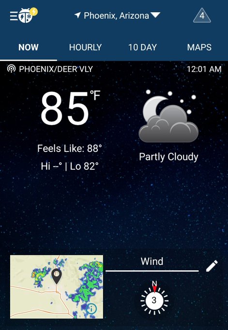 I don't remember the last time it was in the 80's. 💕⛈️ Nice storm tonight in Phoenix. https://t.co/Q