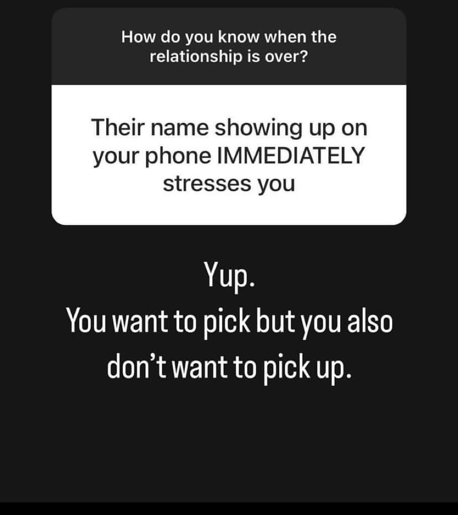 How do you know when the relationship is over?

This thread is an eye opener