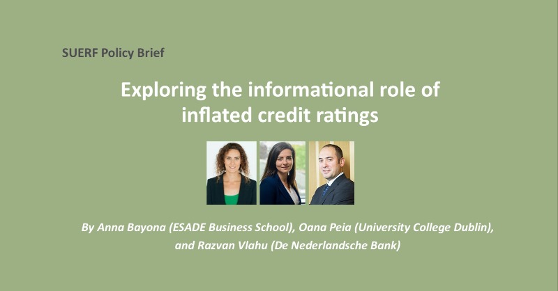 suerf_org's tweet photo. #SUERFpolicybrief "Exploring the informational role of inflated credit ratings" by Anna Bayona (@esade Business School), @PeiaOana (@ucddublin), and Razvan Vlahu (@DNB_NL)
#CreditRatings #ImperfectInformation #InvestorBeliefs #FirmFinancing