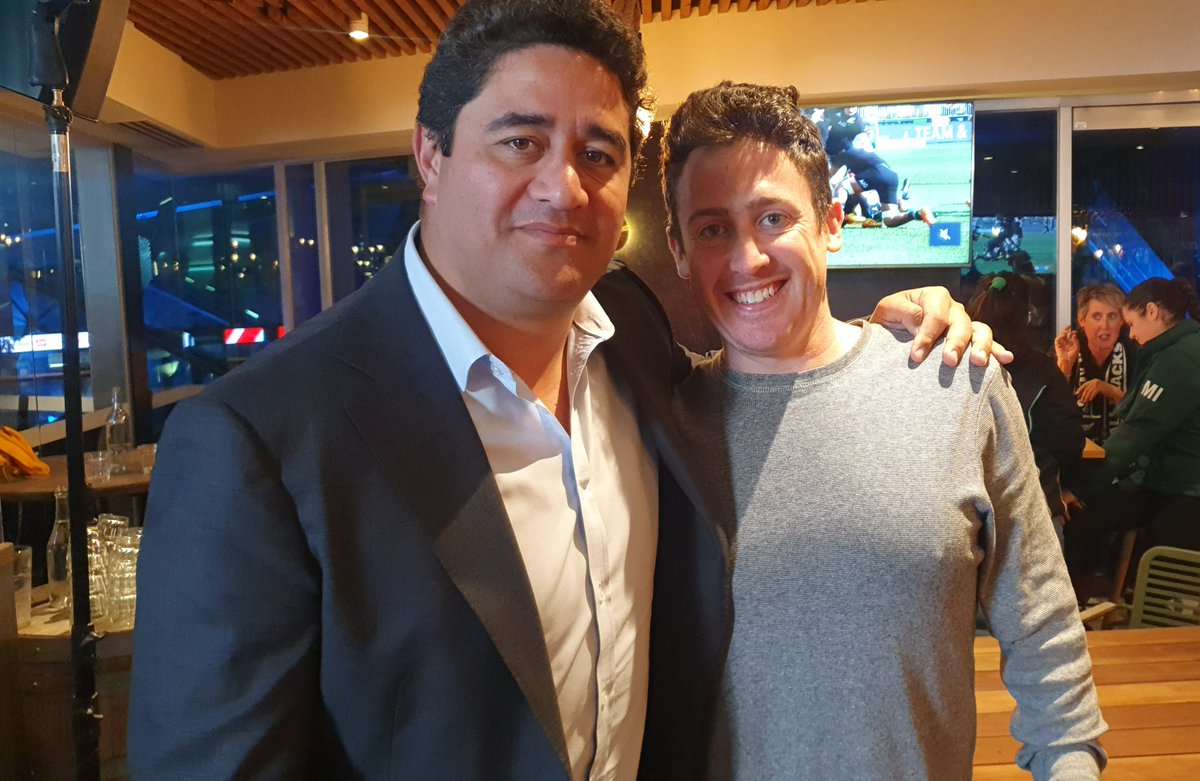 OutsideCTRpod's tweet photo. Great night out with the @StanSportRugby crew to celebrate the Bledisloe. Big thanks to the talent: Mils Muliaina, @MorganTurinui, @TimHoran12 and broadcast superstar @seanny202 for taking time out to chat 🏉🏟️🏆🇦🇺🇳🇿🇫🇷 with us! https://t.co/jwr91ayT4p