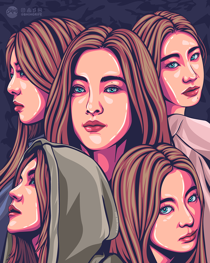 RifeBhing's tweet photo. ITZY will release its new album “KILL MY DOUBT” on July 31, so I created a simple fanart for their comeback.

#ITZYComeback #itzy_betonme #ITZY_NOMB #ITZY_NoneofMyBusiness #ITZY_CAKE #fanart https://t.co/uI6NpFQ1ap