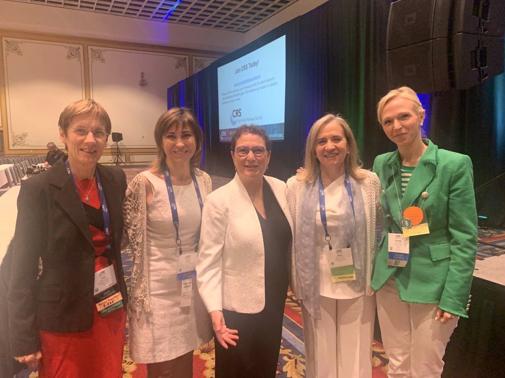 Wonderful to be with these amazing women @CRS2023 @VicentPTLab @ChristineAllenW @ruthbs Maria Alonso @KidsCancerInst @NanoMed_UNSW #WomenInSTEM
