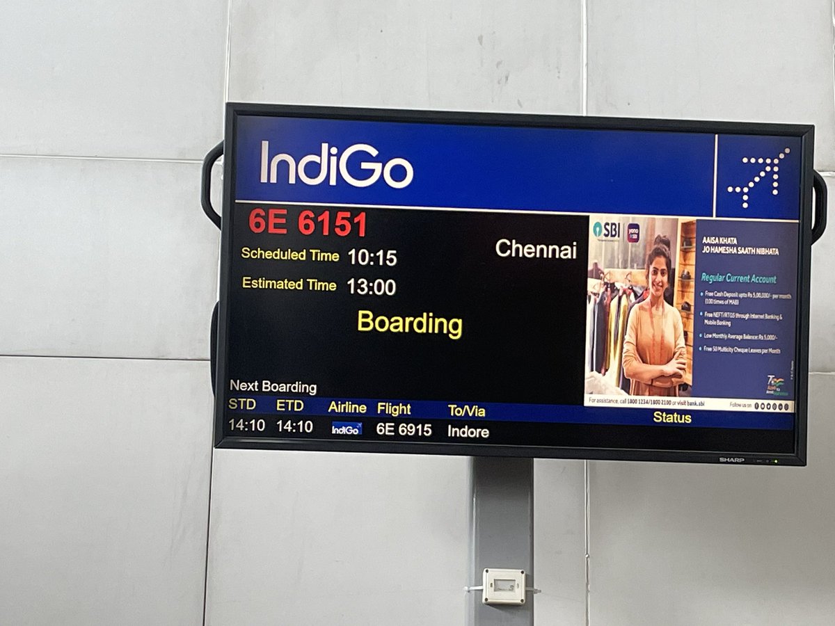 Raj_Raavi's tweet photo. @IndiGo6E @IndiGo6E 6E6151 https://t.co/GwBMmK2NaT