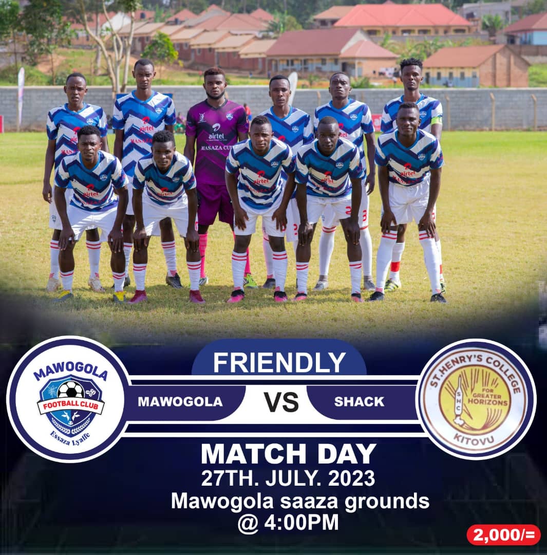 SazzaMawogola's tweet photo. Mawogola yakutunka ne team y'essomero eya *St. Henry's College Kitovu* mumupiira ogwomukwano kukisaawe kyessaza Mawogola saawa kumi (04:00PM) nga ono yenna kawefubbe wekwetekatekera obulungi team yessaza Mawokota #EssazaLyaffe #BuildingChampions π https://t.co/ppJNm3qYJM