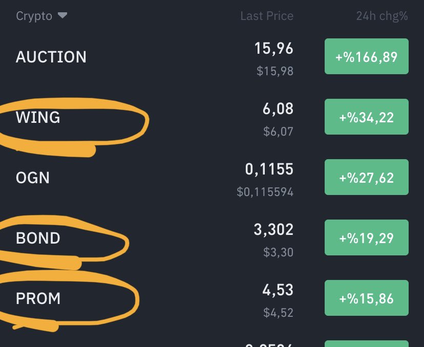 Hocam bize illa dandik altcoin ver dediniz; 

Buyrun, ilk 5’de 3 coin size 🔥💸

TG’de yenisi var: t.me/cryptotroia