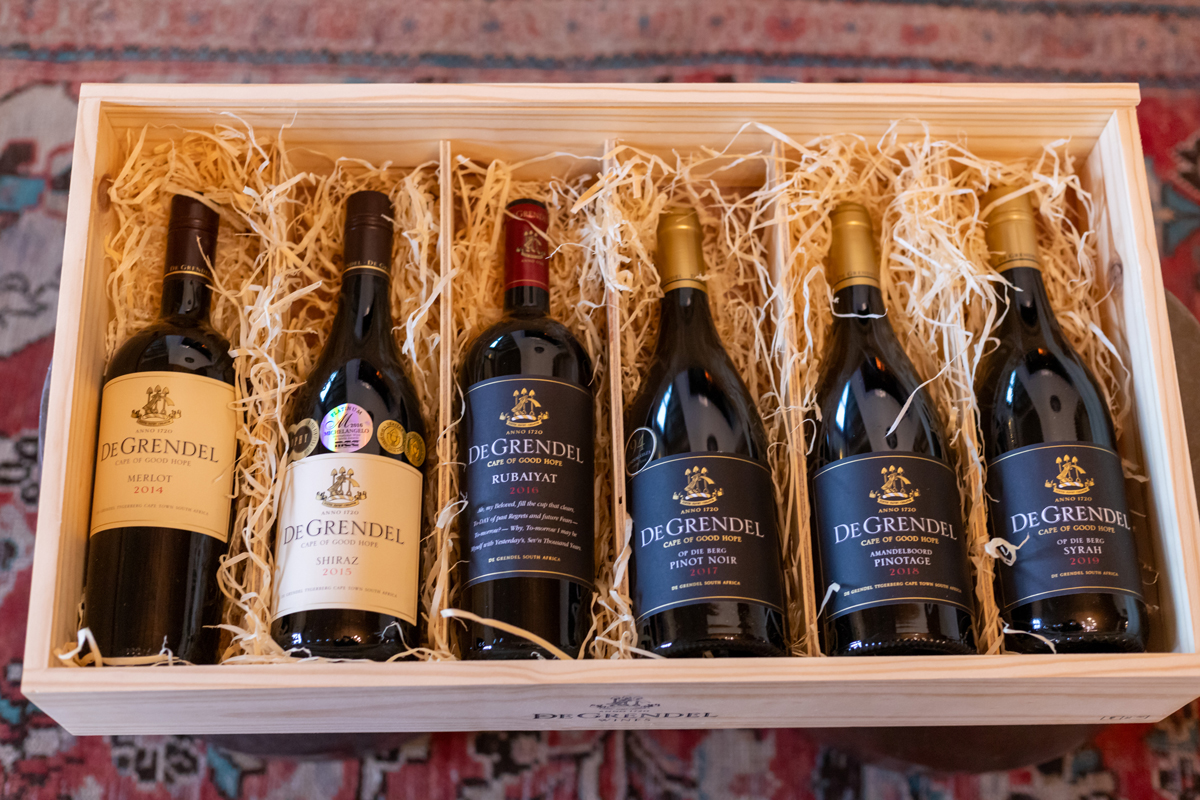 Limited Edition Release: Vinothèque Winter Selection. Includes 6 bottles of wine from our Vinothèque, packaged in a beautiful wooden box ✨

Save R360 on this 6-bottle selection and get free delivery within South Africa. Available to shop online at degrendel.co.za 🛒