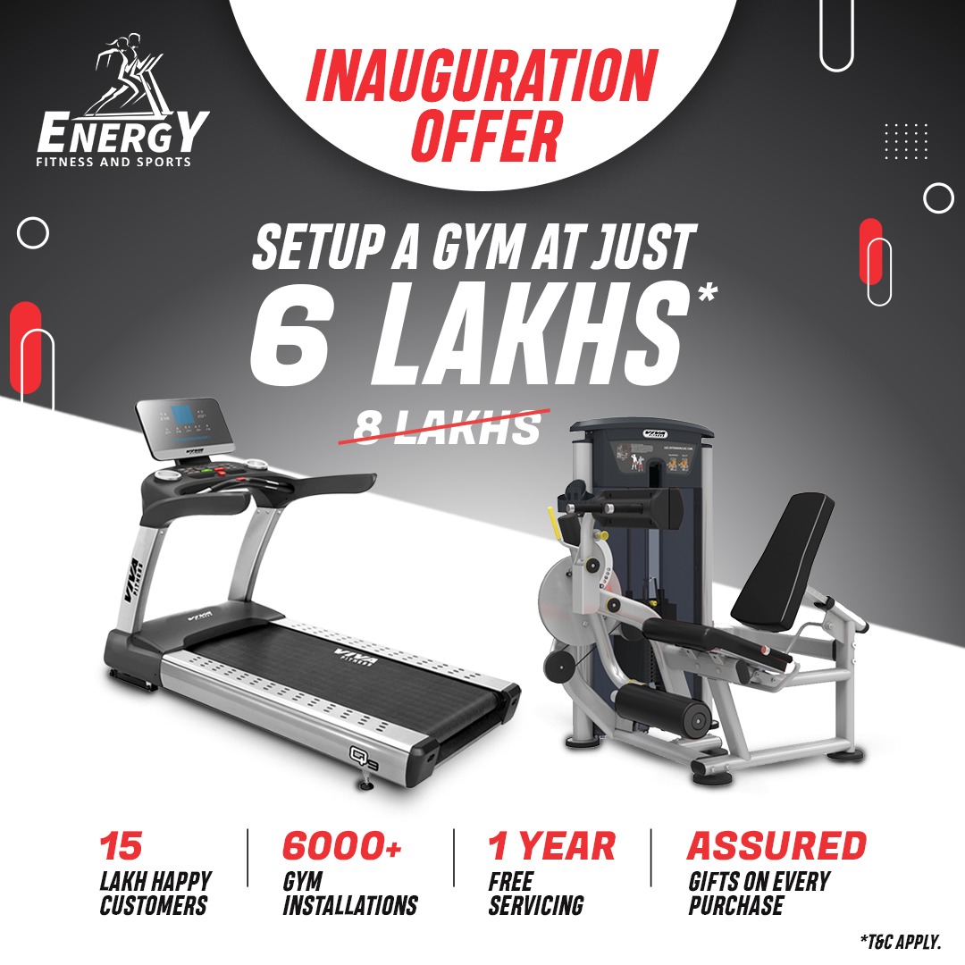 Energyfitsports's tweet image. Transform your fitness dreams with our exclusive offer! Set up your complete gym at just 6 lakhs*
Visit: energyfitness.in
Call: +919655205377
#treadmill #legcurlmachine #spinbike #exercisebike #energyfitness #workoutatyourcomfort #gymequipmentoffer #gymequipmentfinance