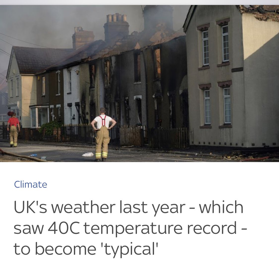 That’s right just look at this summer as an example……