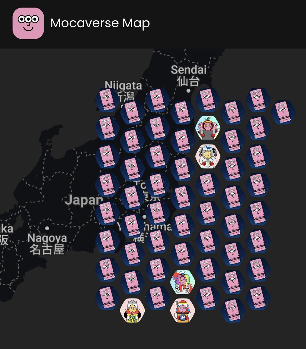 Moca_Network's tweet image. Mission Accomplished #MocalizeJapan 🚀

 We can’t even fit on the @gmfam_xyz map anymore 😂

#WebX2023