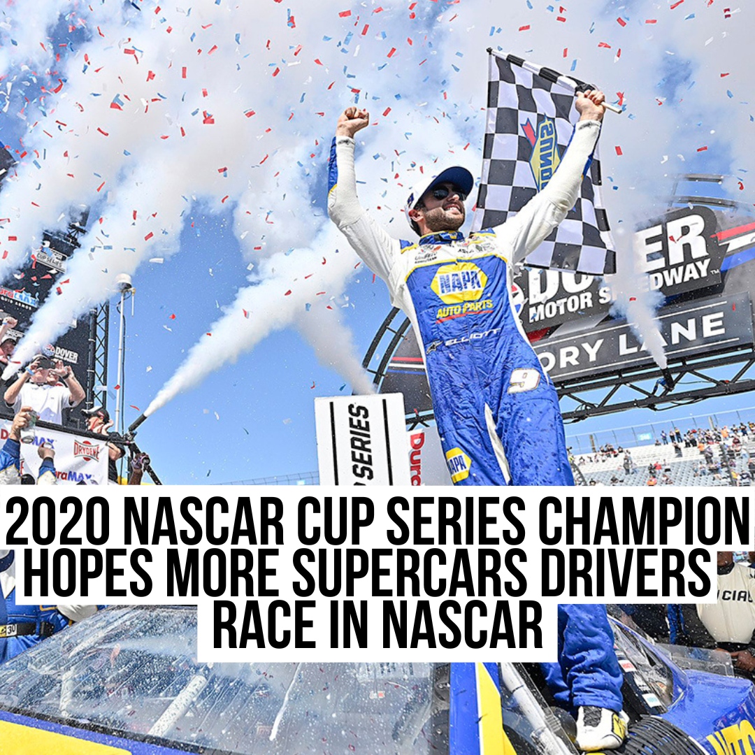 2020 NASCAR Cup Series champion Chase Elliott is hopeful more Supercars drivers will race in NASCAR after Shane van Gisbergen’s Chicago victory.

Read more - https://t.co/pzHIn1kzny

#Supercars #NASCAR https://t.co/dm2DaOr6nv