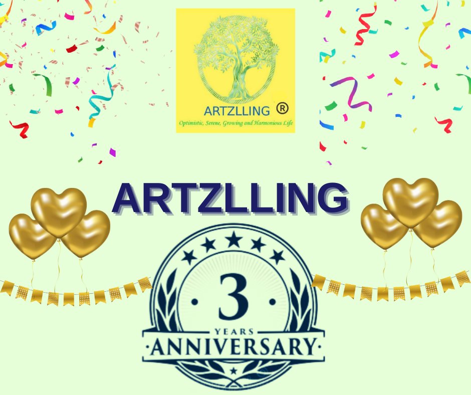 RuchiGoshar's tweet photo. ARTZLLING TURNS 3 🎉🎊
 
Hello , Instagram Family 
Thank you everyone for always supporting me and helping me to hit the mark and smash the goals 💫🎯✨️💯🔥

#artzlling #ruchigoshar #Twitter #anniversary #anniversarygifts #anniversaryspecial #business https://t.co/YnujfOOHwp