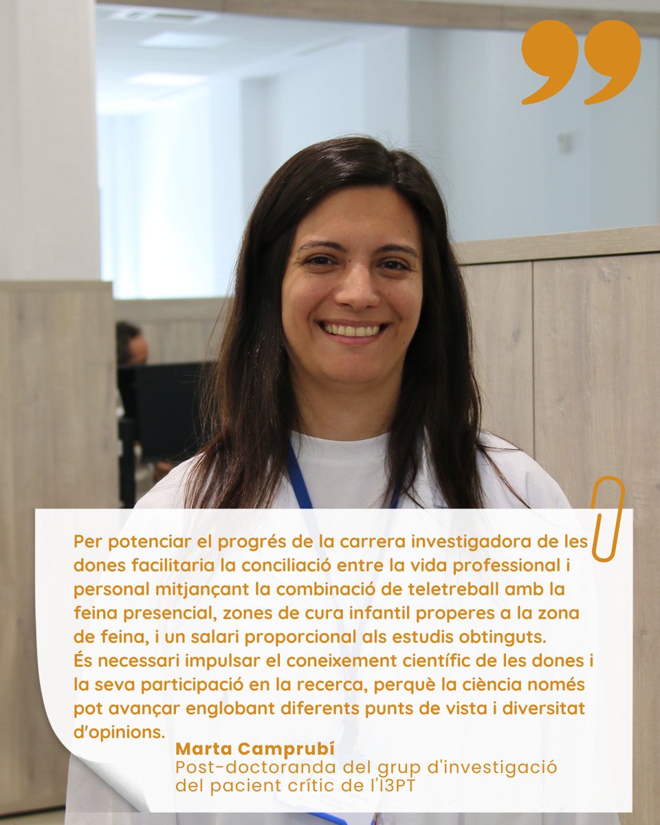 I3ptT's tweet photo. 📢Promovem el reconeixement del desenvolupament professional i científic de les dones

👉🏽Objectiu del🗓️juliol de la campanya 12 mesos, 12 causes de la Comissió d’Igualtat @parctauli

👩🏽‍🔬4investigadores @I3PTT en diferents etapes de la seva carrera reflexionen sobre aquest objectiu https://t.co/46MXVf1kbb