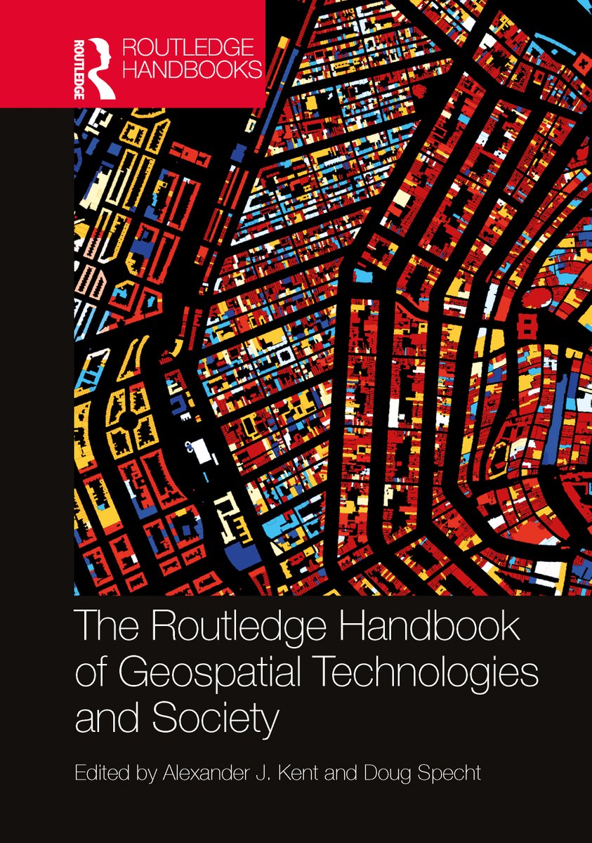 Today sees the publication of The Routledge Handbook of Geospatial Technologies and Society. 48 chapters offering detailed explanations of geospatial technologies and providing critical reviews and appraisals of their application in society. routledge.com/The-Routledge-…