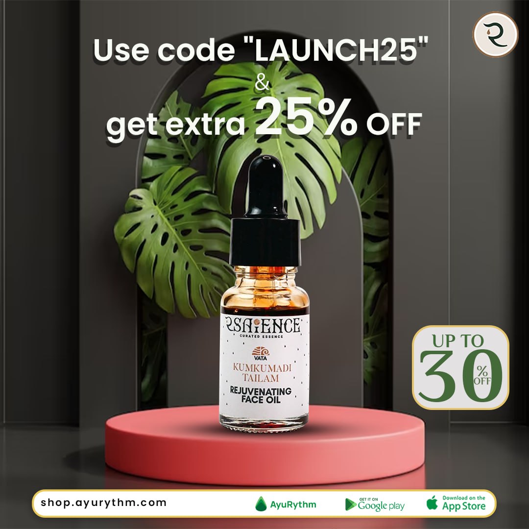Choose rejuvenating face oil tailored to your #dosha! Embrace the wisdom of 🌿ayurveda in your ✨skincare routine and discover the perfect #faceoil that aligns with your unique dosha.
❤️ Get Up to 30% OFF❗️
👉 Shop Now: shop.ayurythm.com
📱Android: bit.ly/3T6iW0a0