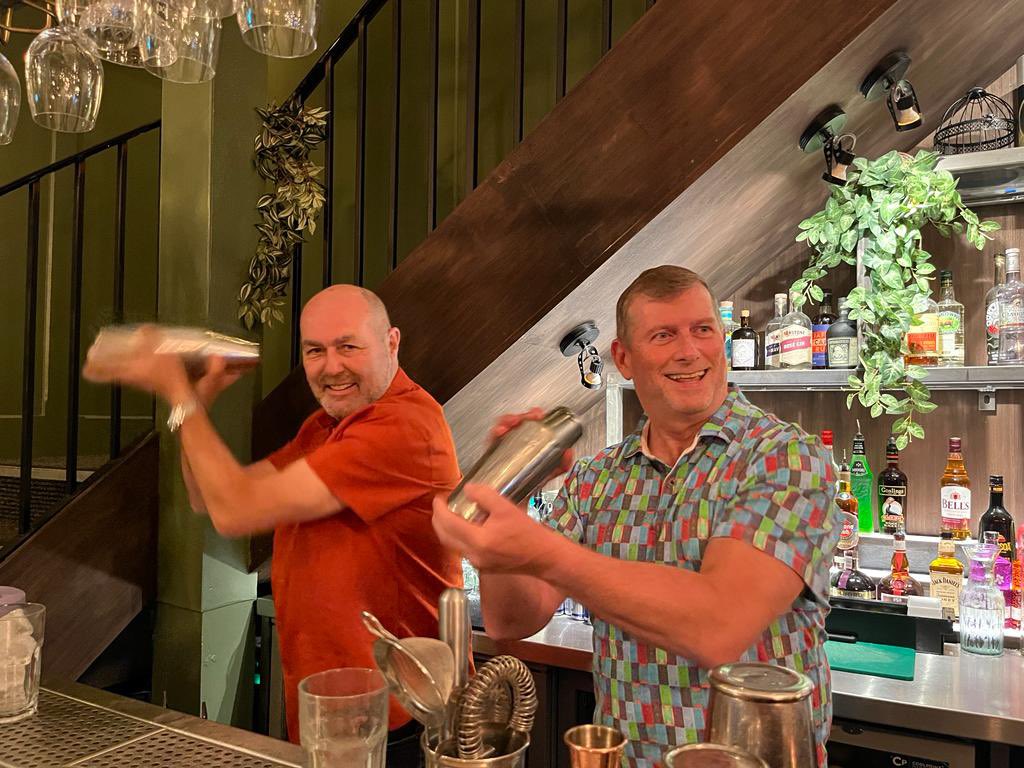 ClocktowerRc's tweet image. Clocktower having fun!! Cocktail class in Ormskirk! Members with family and friends  learned a new ‘skill’ together!