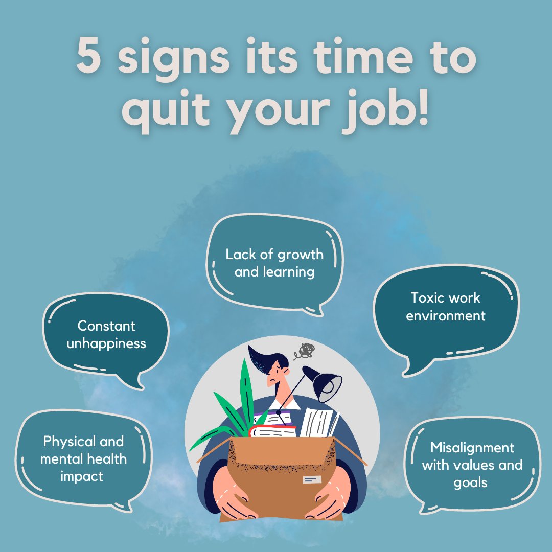 Do any of these sound familiar? If so, it may be time to quit your job! Get in touch with us today for #careeradvice and #recruitmenthelp! 

Let us help you find a new role that makes you #happy, aligns with your #values and #goals, and where you can #grow and #learn! ✨#newjob