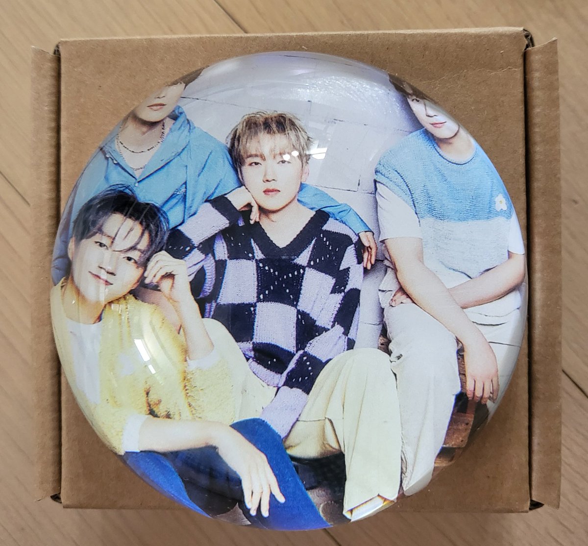 makelove44's tweet image. 포레스텔라 자급자족 굿즈 
-반구 문진
위에서 바로 보니 
우리미랑 첫째 형님이 잘려서 보인다😢
반구라서 바깥 부분에
왜곡이 있을거라 했지만..윽
배경을 더 넓게 설정해야 할듯
비스듬하게 옆에서 보면 
보이기는 하는데ㅜㅠ
좀 아쉽. .🥺