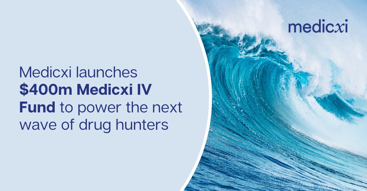 @Medicxi has today launched its $400m Medicxi IV fund.

The new fund will continue to support drug hunters with clear product visions to deliver transformative #therapies for #patients 

Read more about the fund here: bit.ly/3KclW87

#Medicxi #MedicxiIV