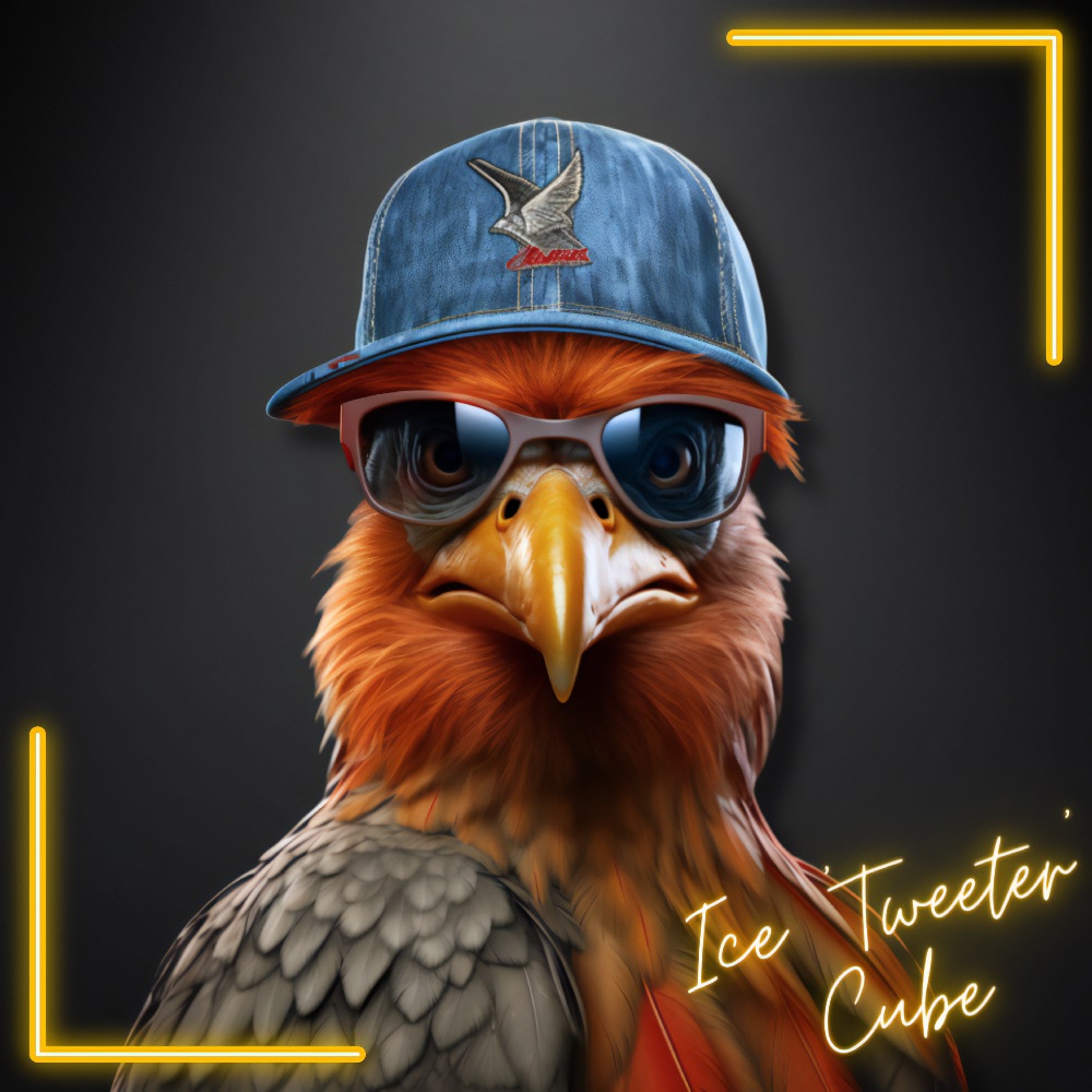🚨Teaser Alert 🚨 Meet Ice Tweet Cube, 54 Cluck, cluck, cluck, drop the beat! I wake up at the crack of dawn, crowin' like a champ, ain't no rapper out there that can steal my cluckin' stamp! I got my wings flappin', struttin' on the farm, everybody knows I got that chicken…